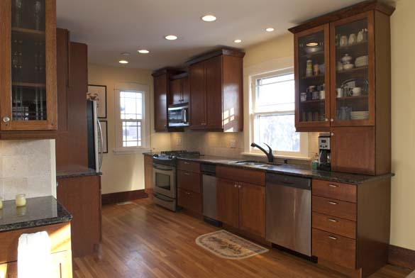 Vintage Kitchen Colors Oak Cabinets